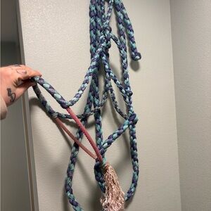 Mule tape lariat nose Braided Rope Halter